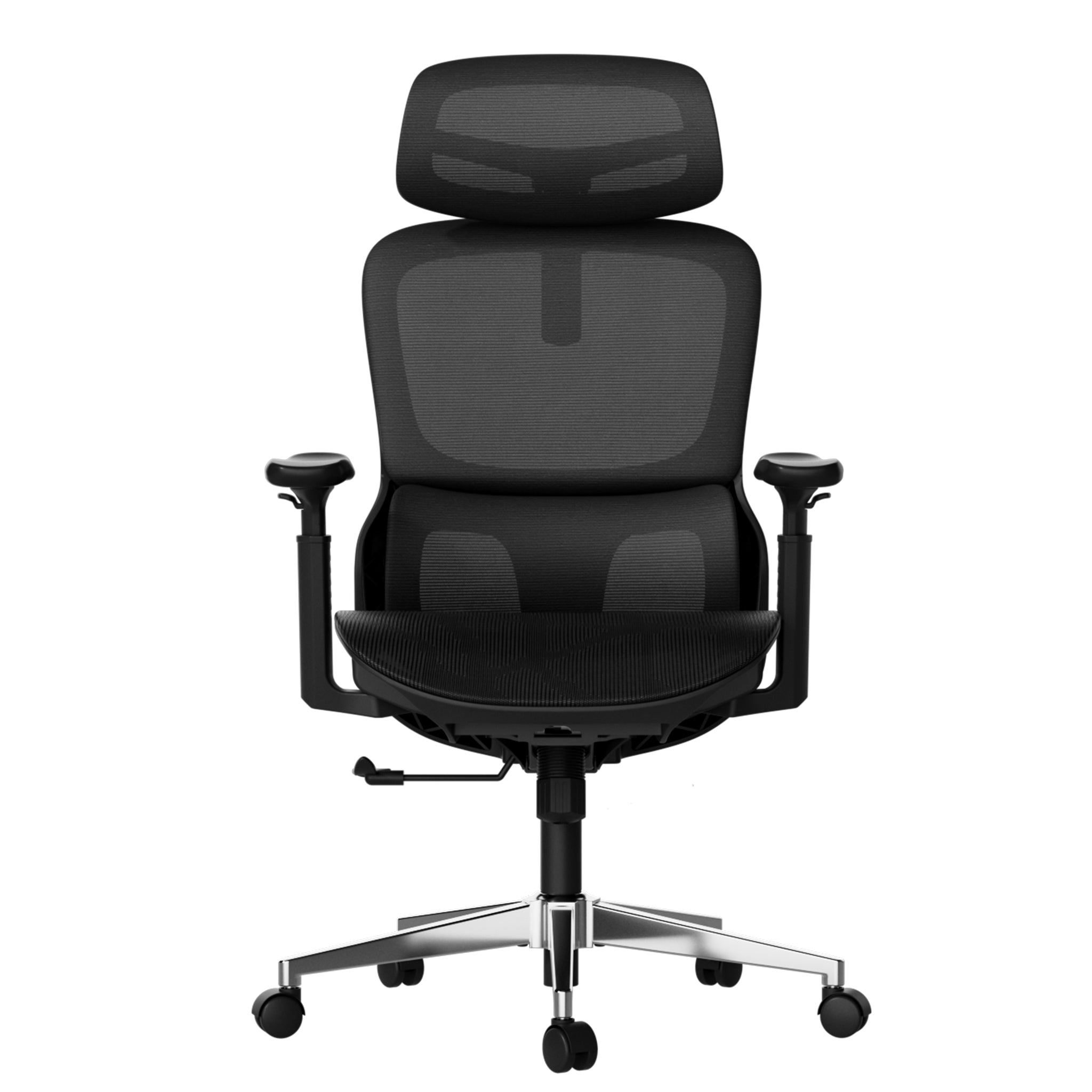 P2 Ergonomic Office Chair without footrest black front
