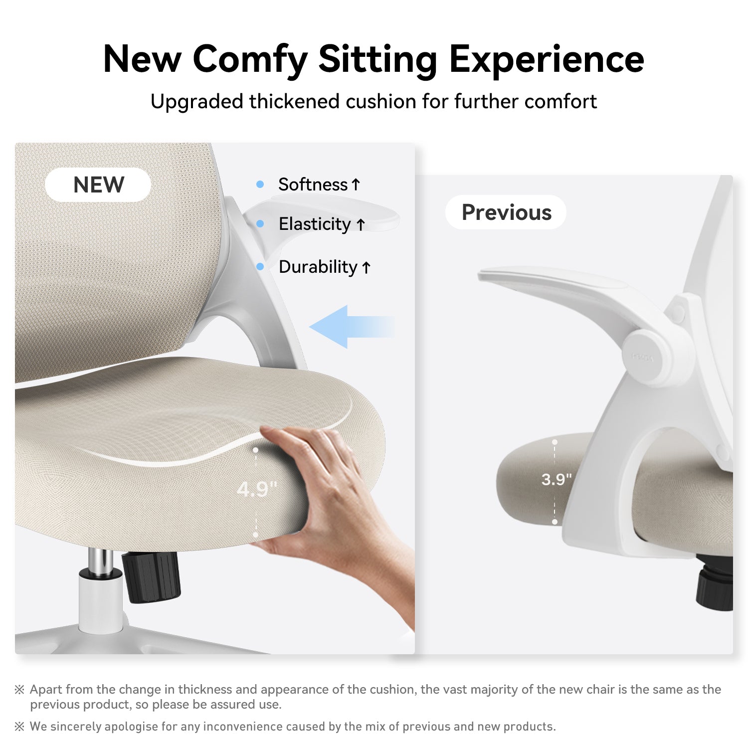 HBADA Penguin-inspired Office Chair -J1 gray seat