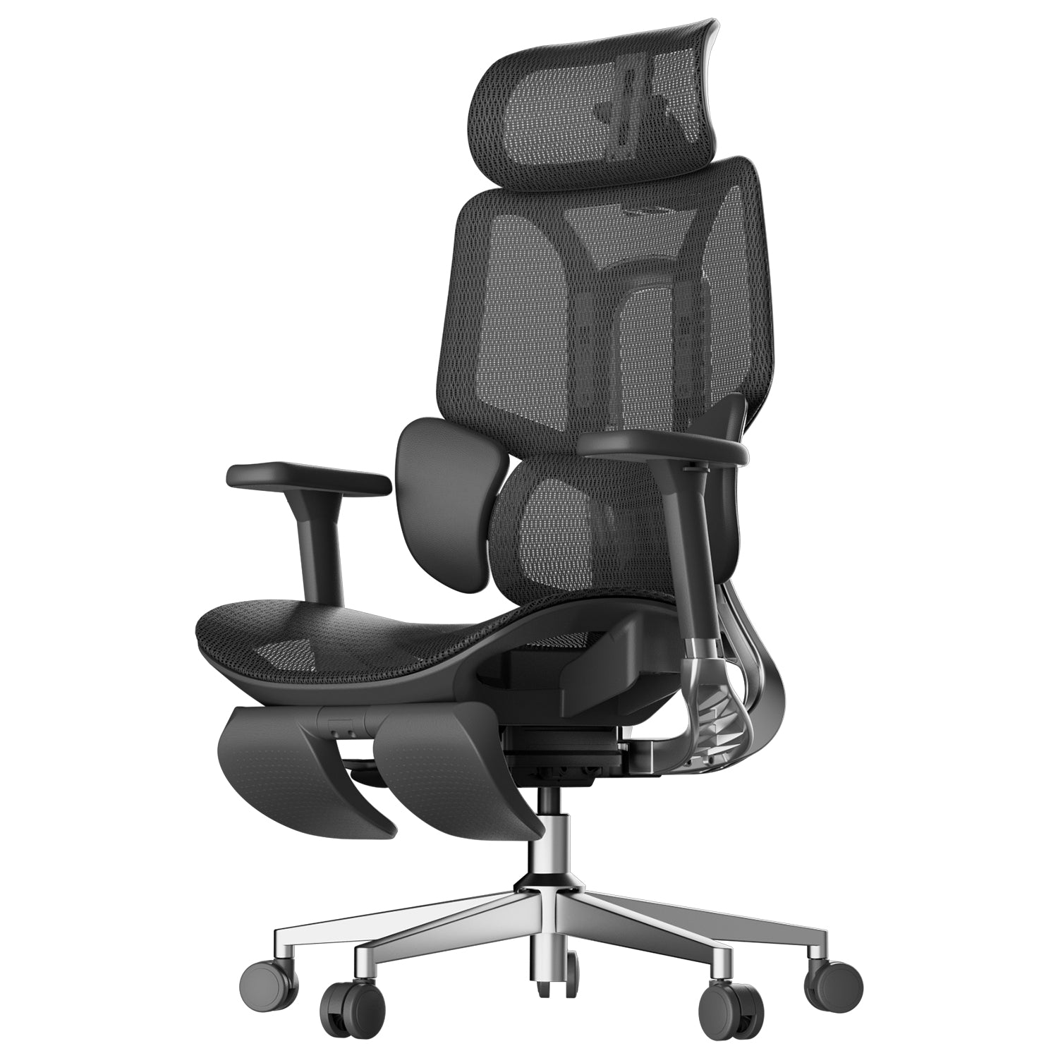 HBADA E3 Air Ergonomic Office Chair with footrest black