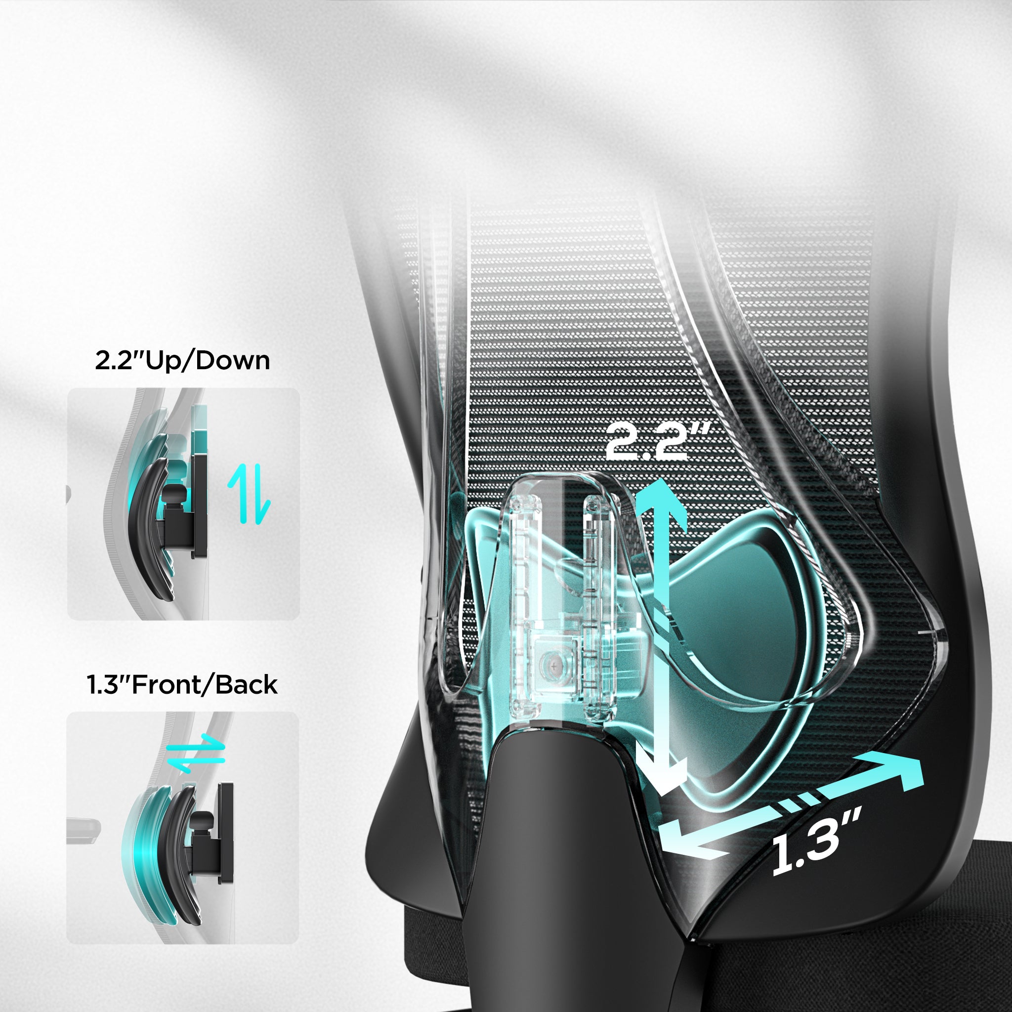 HBADA P3 Ergonomic Chair with Footrest