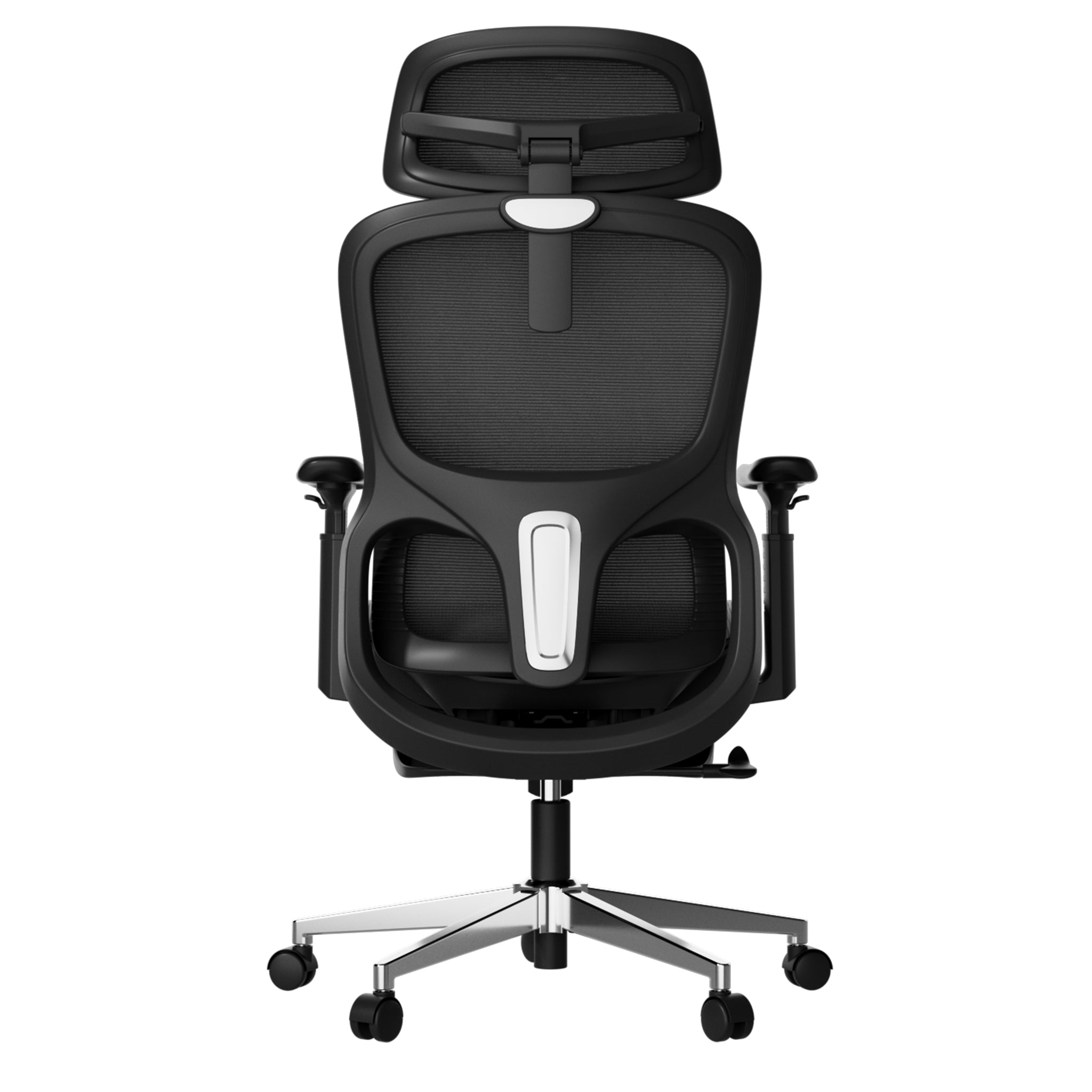 P2 Ergonomic Office Chair with footrest black back