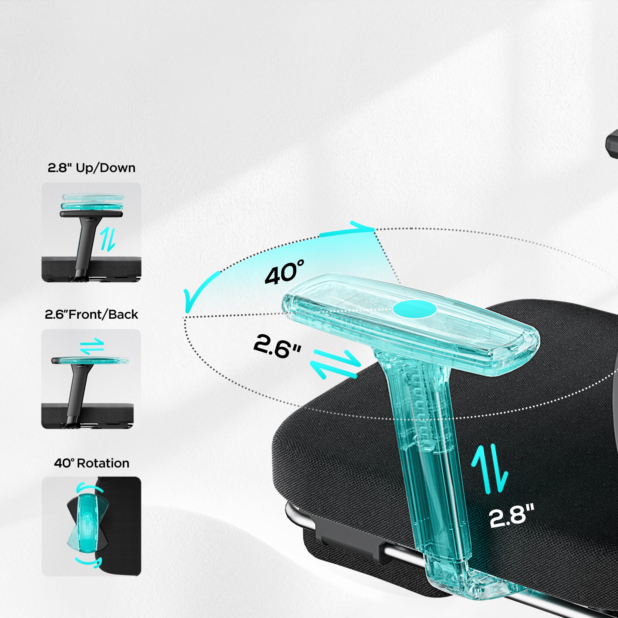 HBADA P3 Ergonomic Chair with Footrest