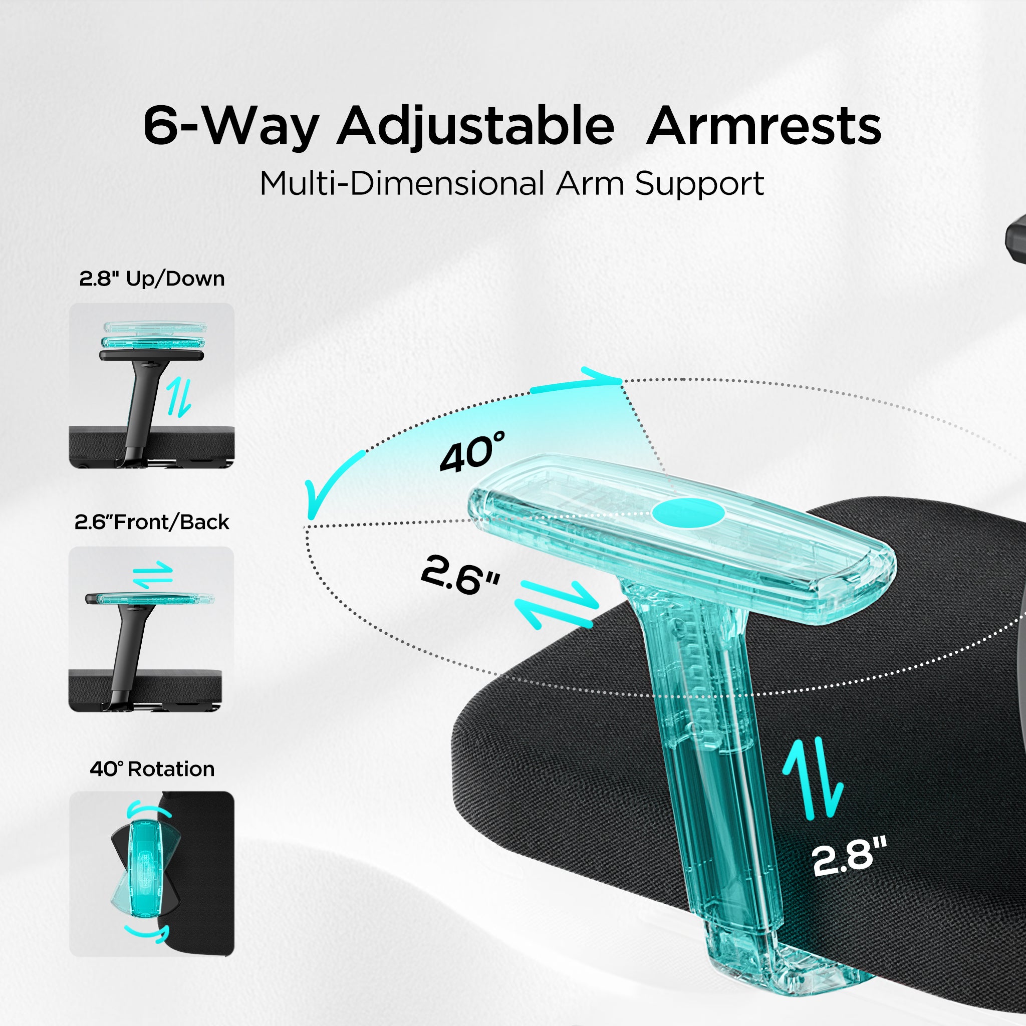 Hbada_P3_office_Chair without footrest black upgrade armrests