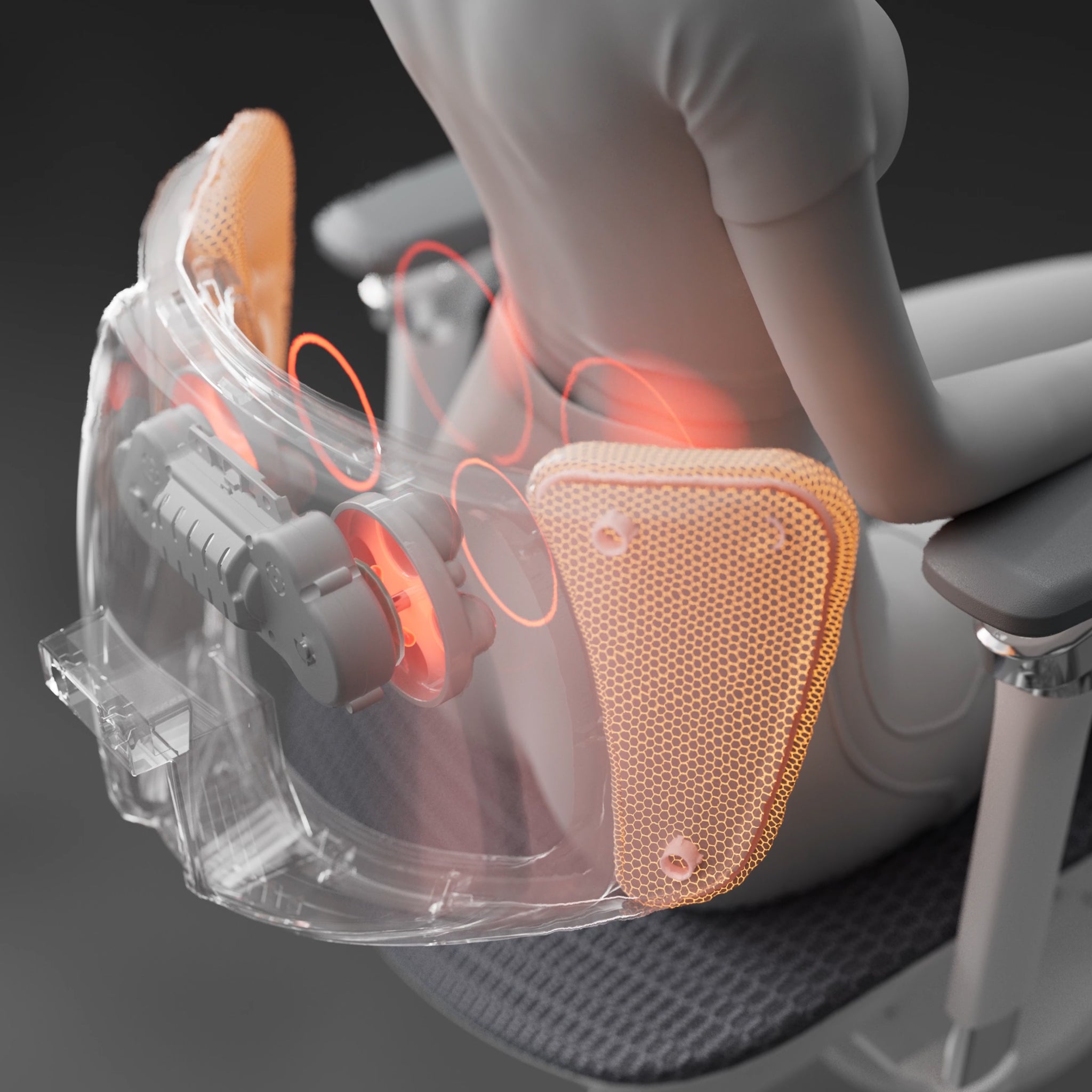 Hbada X7 Smart Ergonomic Chair lumbar technology