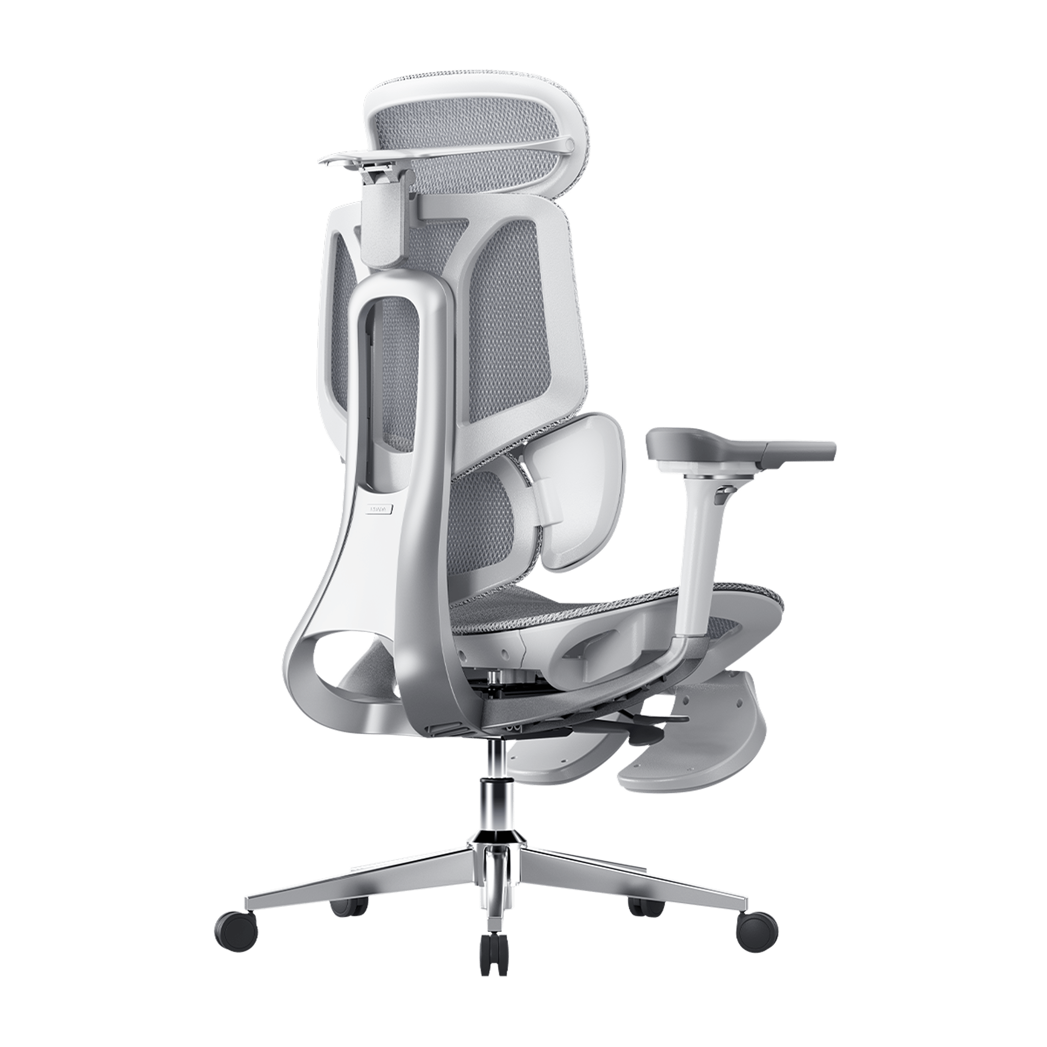 HBADA E3 Pro Ergonomic office Chair with Footrest-gray~0-0