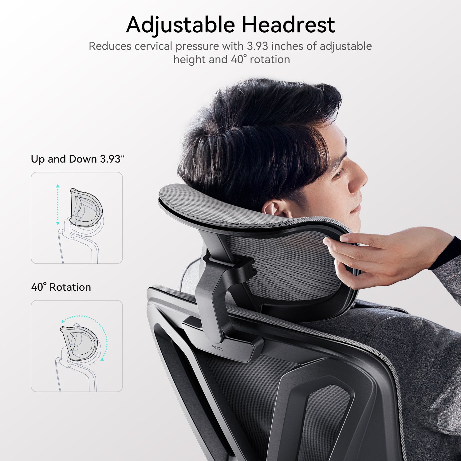 HBADA P3 Ergonomic Chair without Footrest