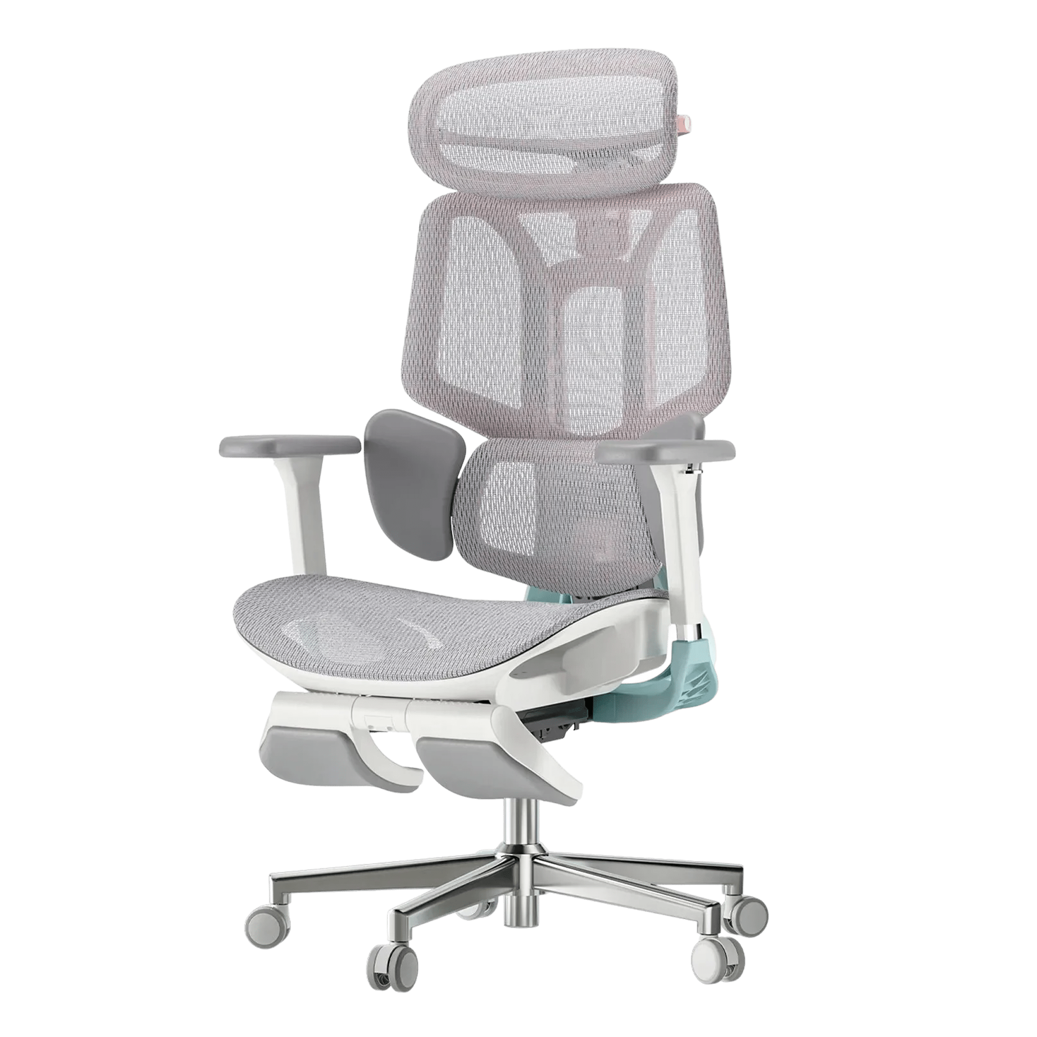 HBADA E3 Pro Ergonomic Chair with Footrest-pink~2-2