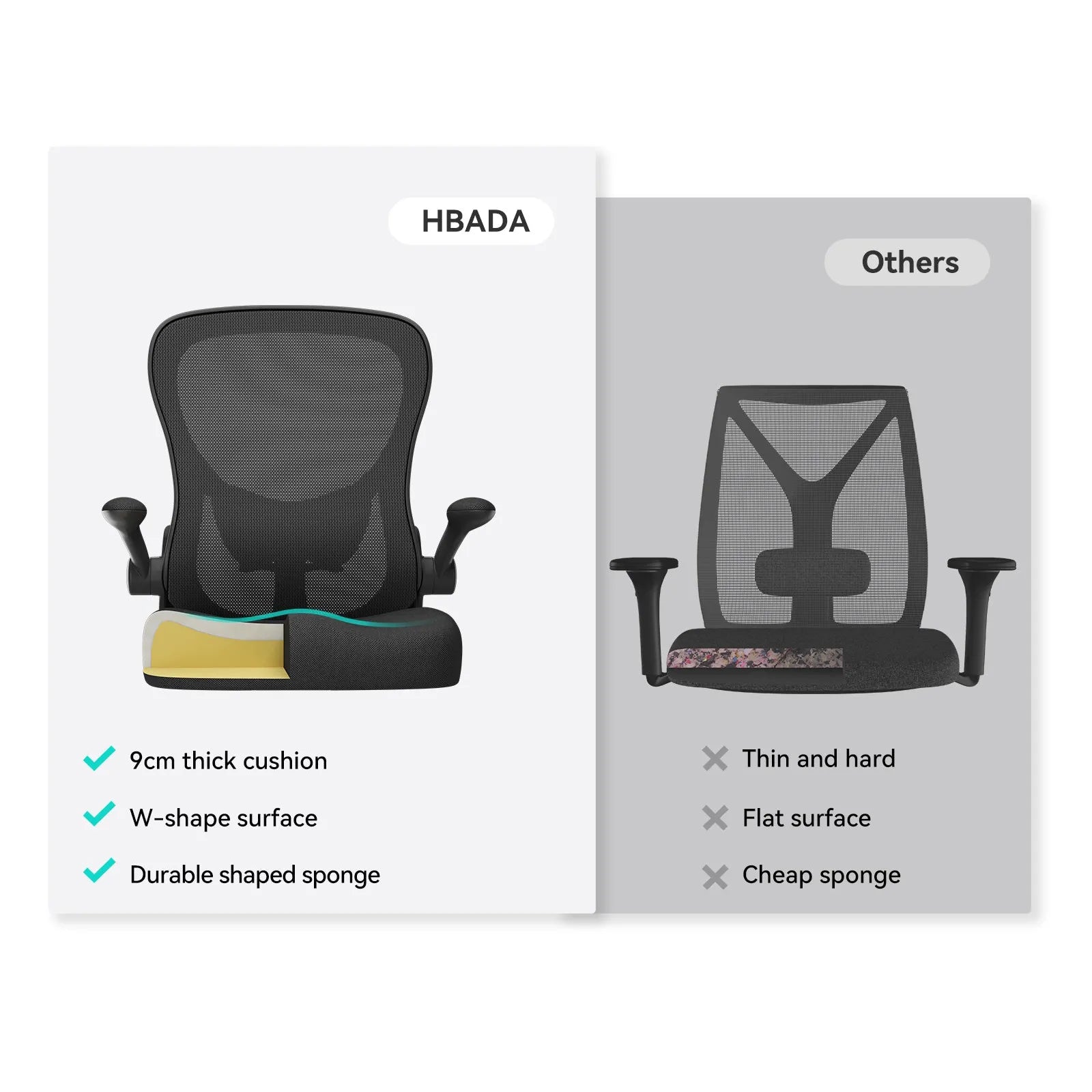 Hbada_J3_office_Chair black vs others