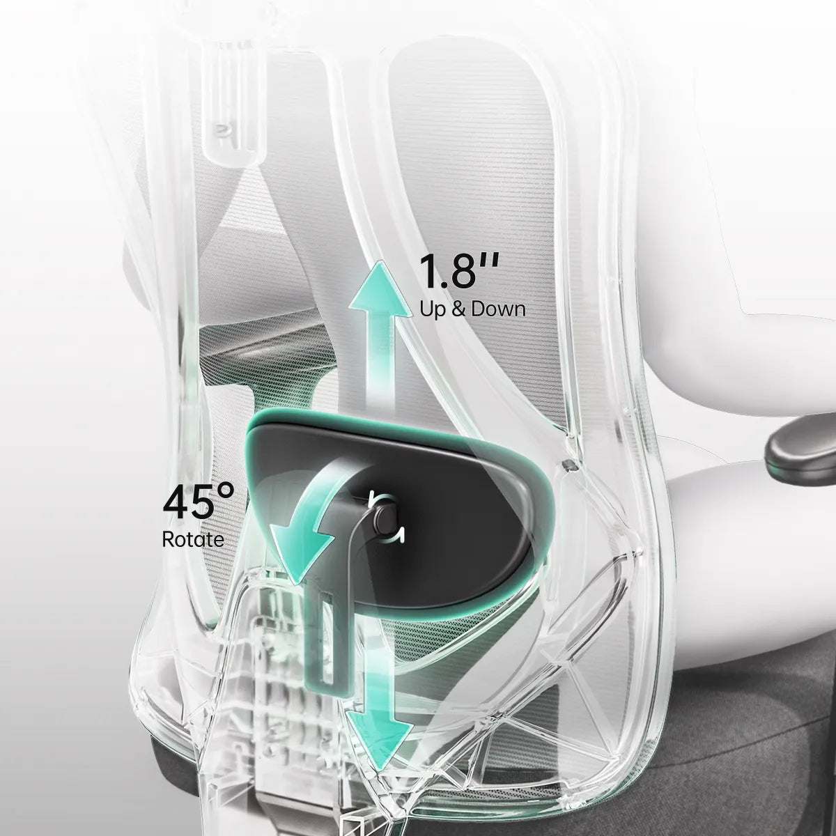 HBADA P3 Ergonomic Chair without Footrest