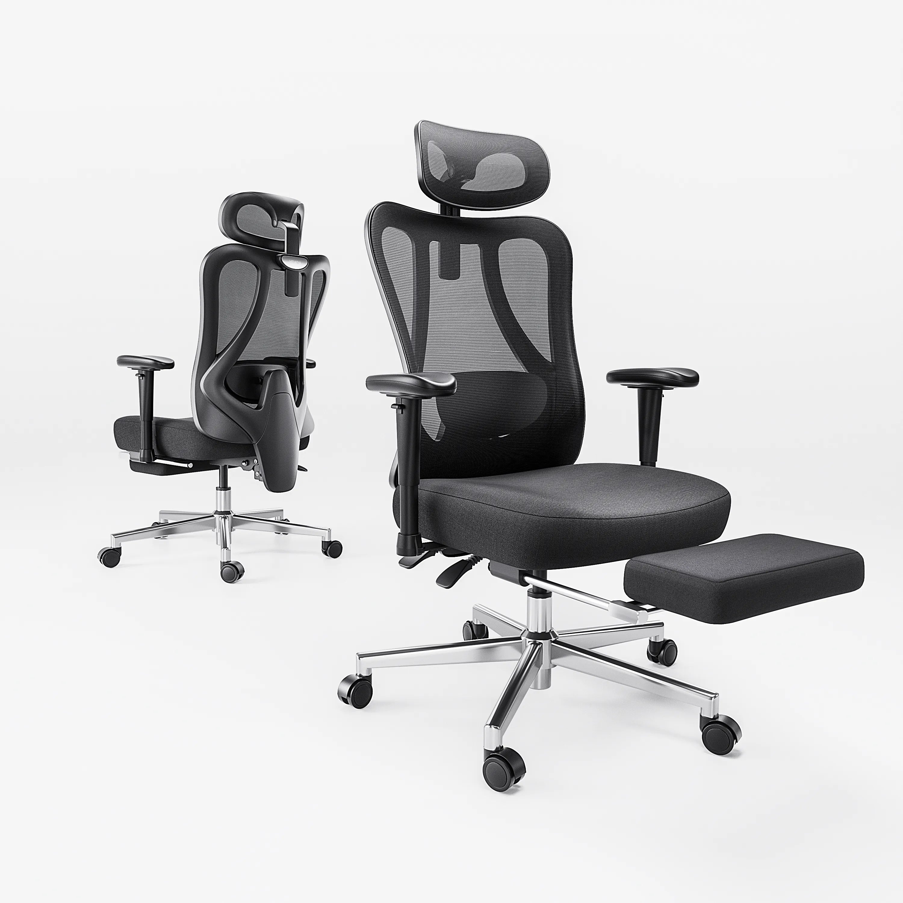 Hbada_P3_office_Chair with footrest black double side