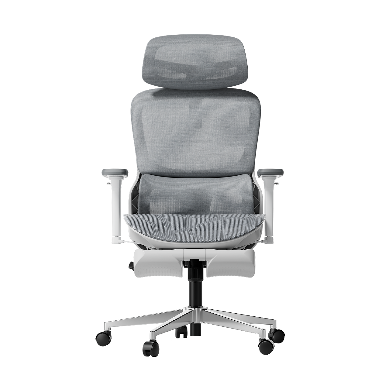 P2 Pro Ergonomic Office Chair with Footrest-Gray~0-1
