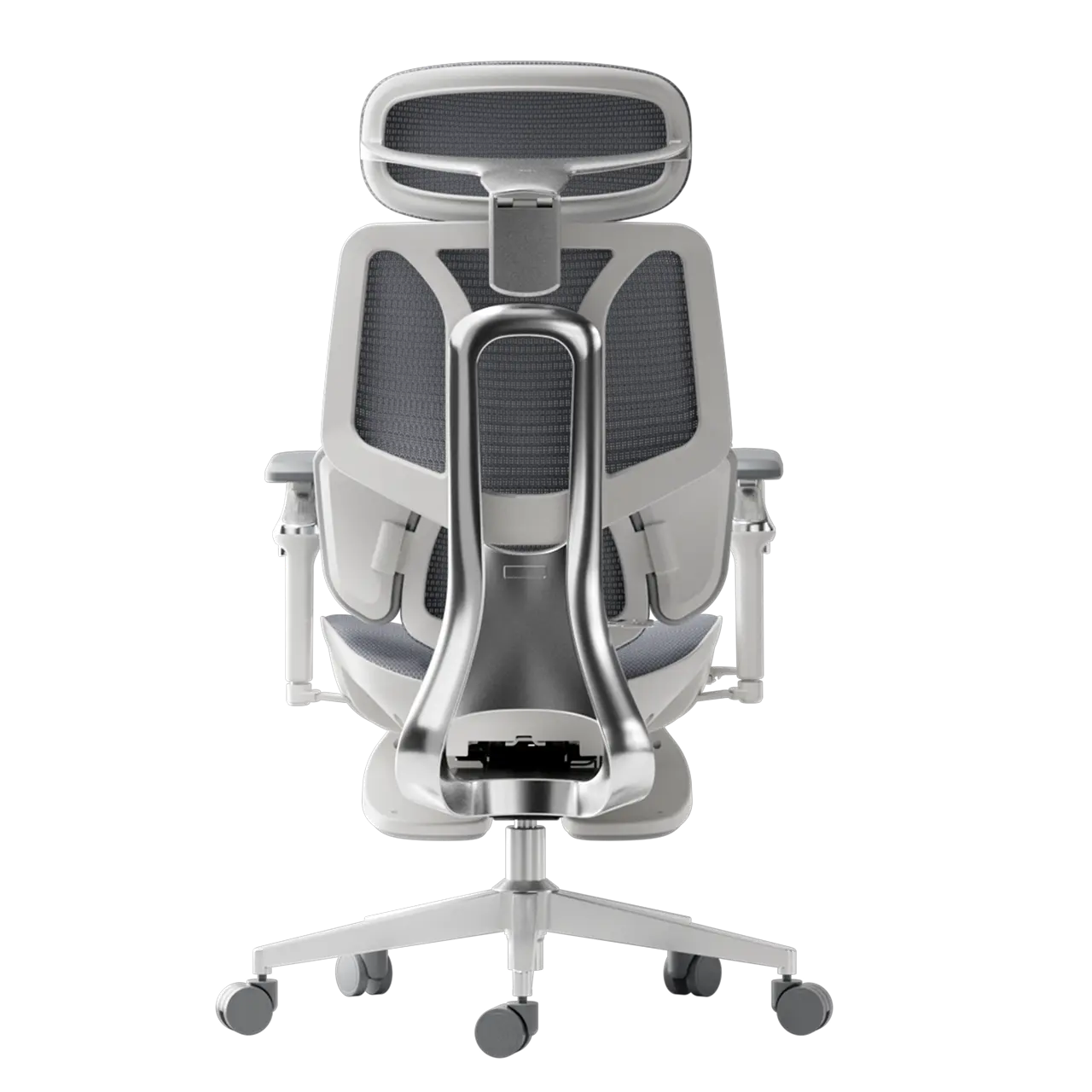 HBADA E3 Ultra Ergonomic Office Chair alumium back white