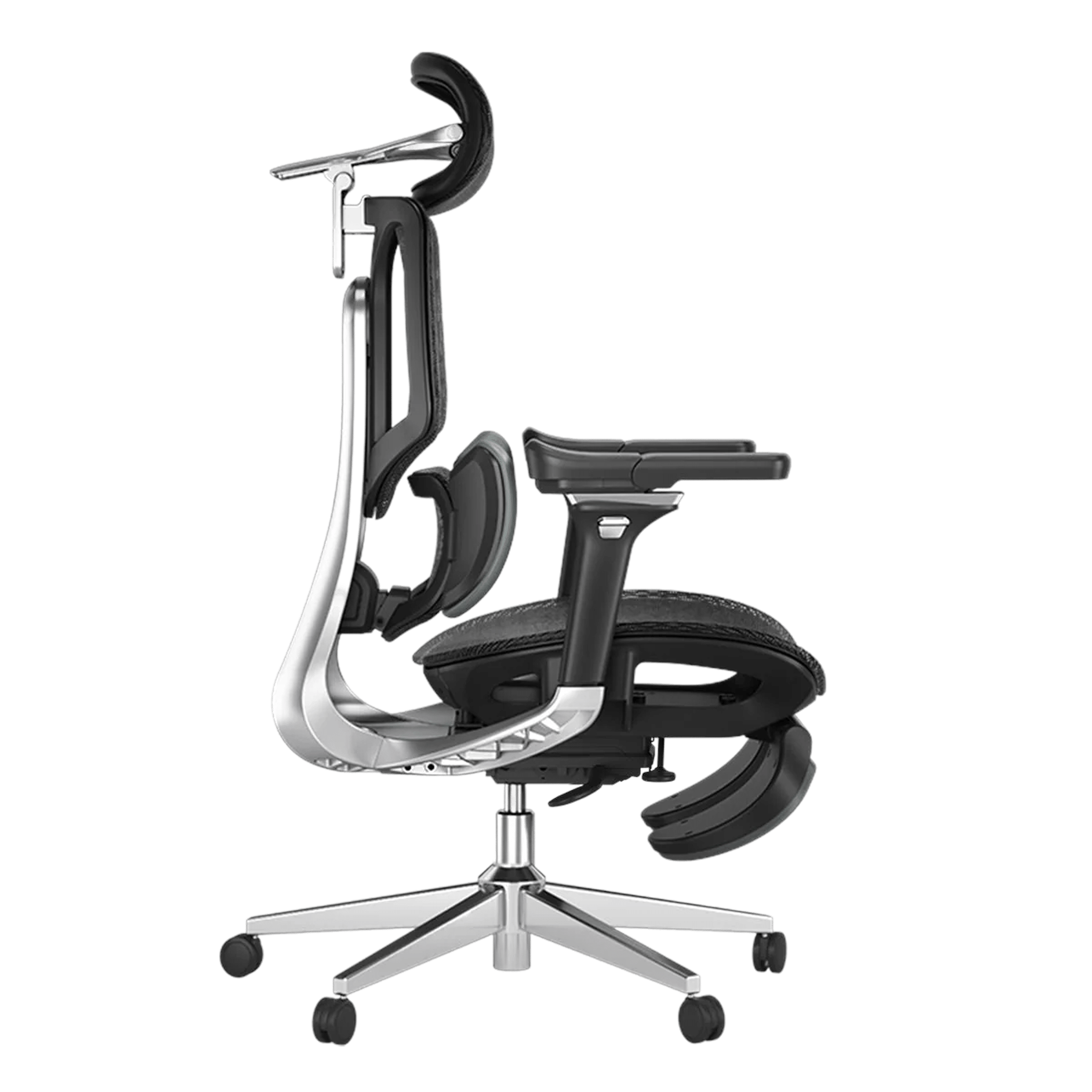 HBADA E3 Pro Ergonomic office Chair with Footrest armrest-black~1-0