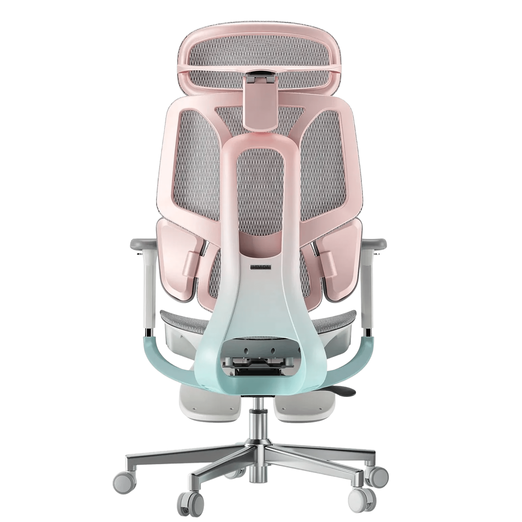 HBADA E3 Pro Ergonomic Chair with Footrest sakura-pink~2-2